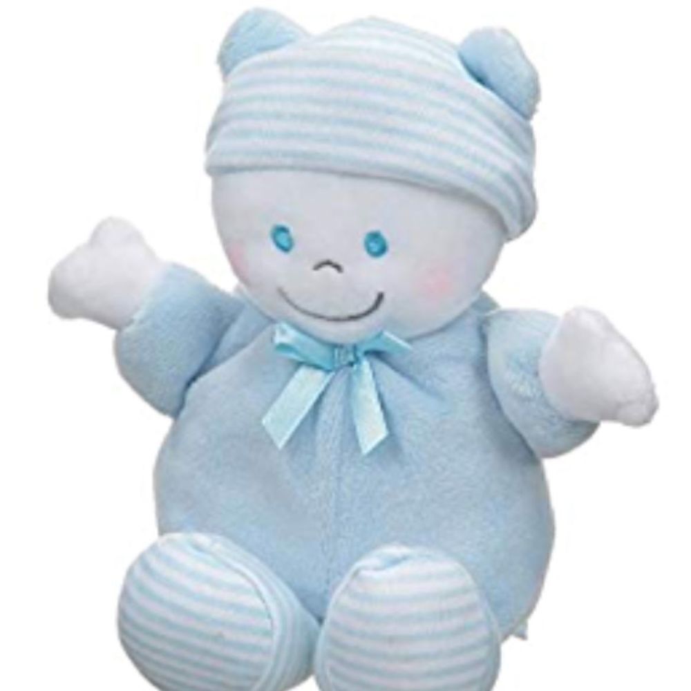 Gipsy Frech Plush Pastelous Bear Blue White Soft Mini Plush Lovey Snuggle Buddy